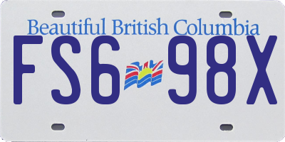 BC license plate FS698X