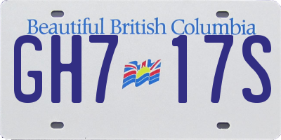 BC license plate GH717S
