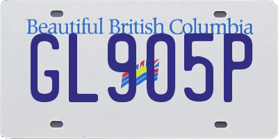 BC license plate GL9O5P
