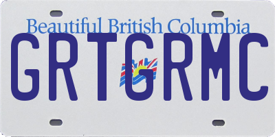 BC license plate GRTGRMC
