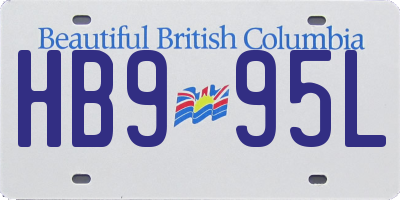 BC license plate HB995L