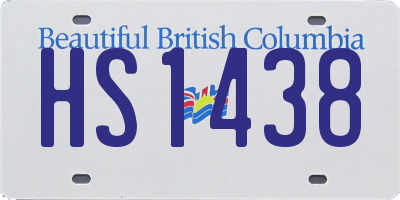 BC license plate HS1438