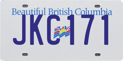 BC license plate JKC171
