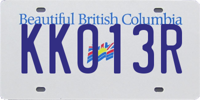 BC license plate KKO13R