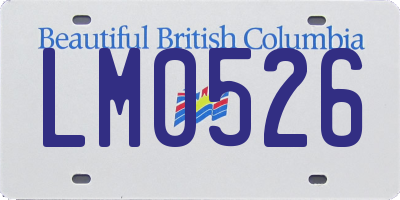 BC license plate LM0526