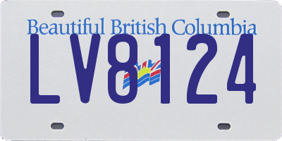 BC license plate LV8124