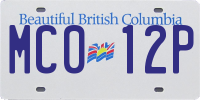 BC license plate MC012P