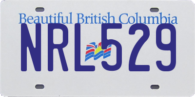 BC license plate NRL529