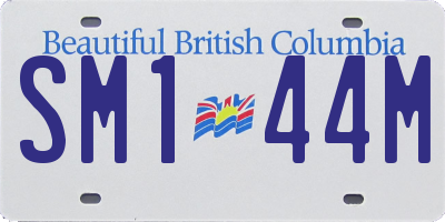 BC license plate SM144M