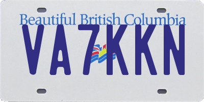 BC license plate VA7KKN