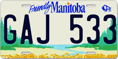 MB license plate GAJ533