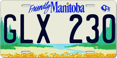 MB license plate GLX230
