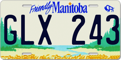 MB license plate GLX243