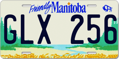 MB license plate GLX256