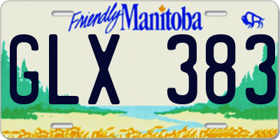 MB license plate GLX383