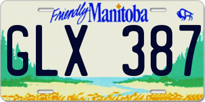 MB license plate GLX387