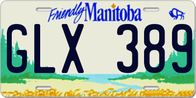 MB license plate GLX389