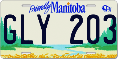 MB license plate GLY203