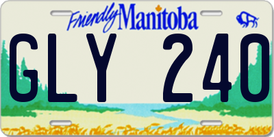 MB license plate GLY240