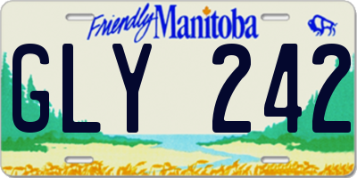 MB license plate GLY242