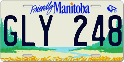MB license plate GLY248