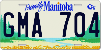 MB license plate GMA704