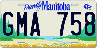 MB license plate GMA758