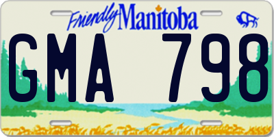 MB license plate GMA798