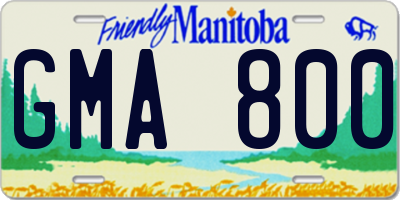 MB license plate GMA800