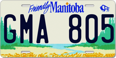 MB license plate GMA805