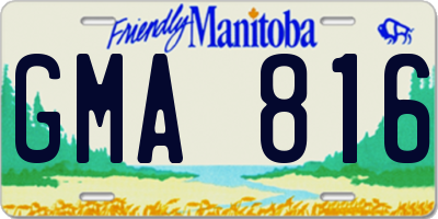 MB license plate GMA816