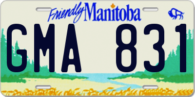 MB license plate GMA831