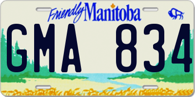 MB license plate GMA834