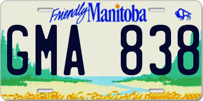 MB license plate GMA838