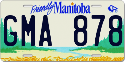 MB license plate GMA878