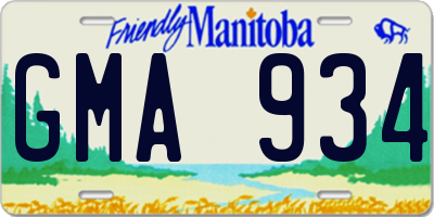 MB license plate GMA934