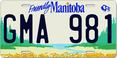 MB license plate GMA981