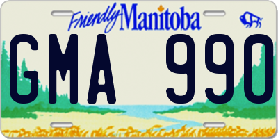 MB license plate GMA990