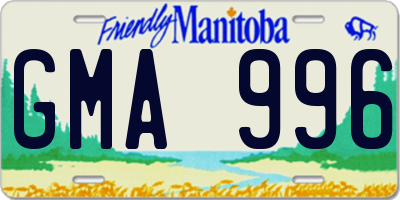 MB license plate GMA996