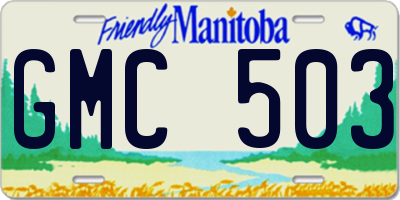 MB license plate GMC503