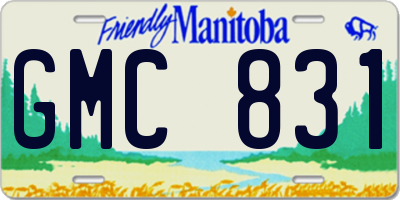 MB license plate GMC831