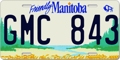 MB license plate GMC843