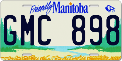 MB license plate GMC898