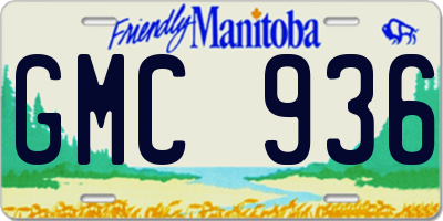 MB license plate GMC936