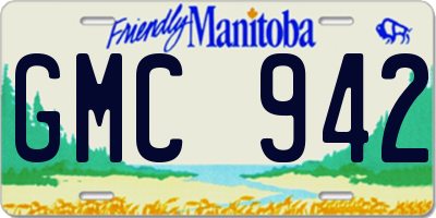 MB license plate GMC942