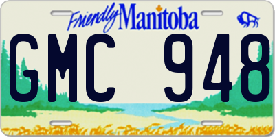 MB license plate GMC948