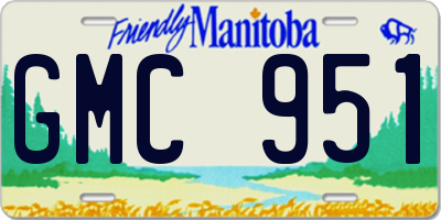 MB license plate GMC951