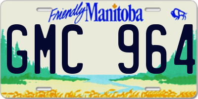 MB license plate GMC964