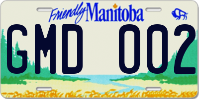 MB license plate GMD002