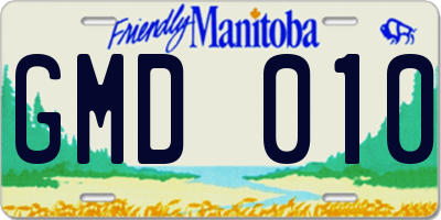 MB license plate GMD010
